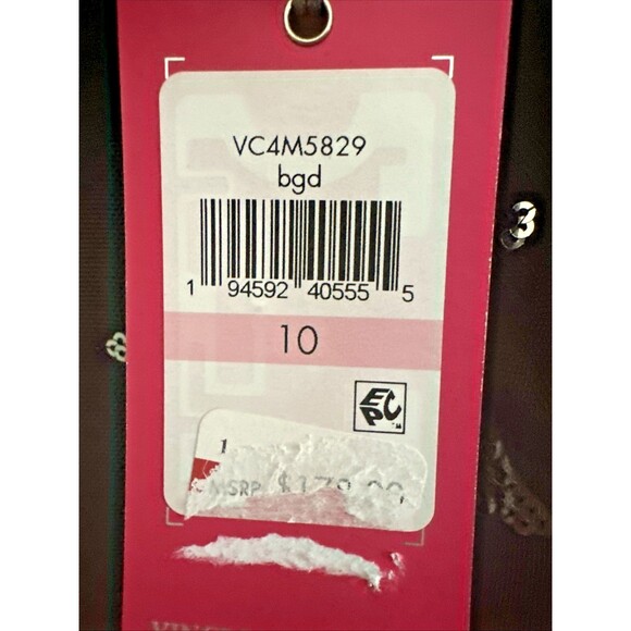 Vince Camuto Women's Sequined Stars Mesh Bodycon Dress Cocktail Party Black 10 - Picture 8 of 12